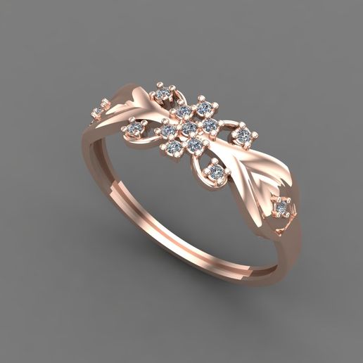 WOMENS DIAMOND SIGNET RING WOMEN RINGS 3DMODELS 3D PRINT MODEL 3D PRINT MODEL 3D model