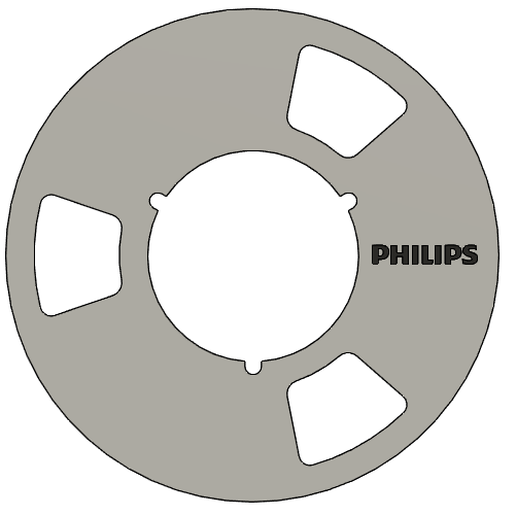 REEL2REEL EMPTY SPOOL - 041 - 7 INCH 18CM for NAB 3D model