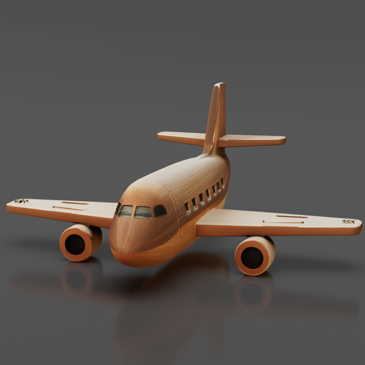 Wooden Toy Airplane