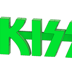 Screenshot_6.png Free STL file Kiss Logo Keychain・3D print object to download