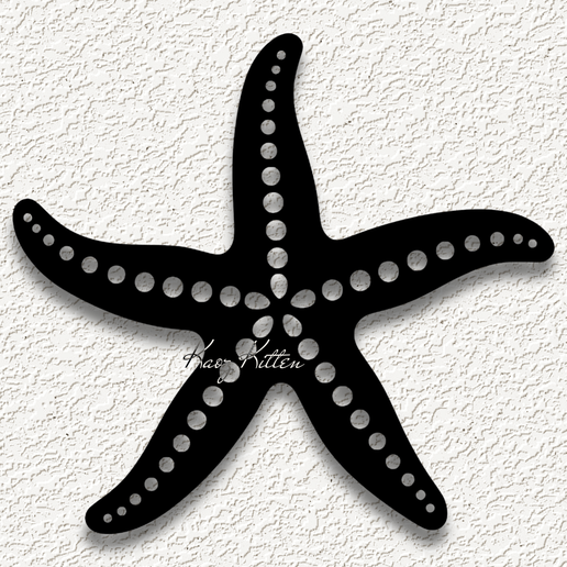 ocean sea life starfish wall art home decor 3D model