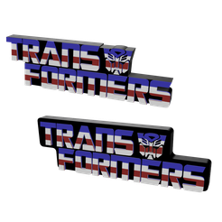 bitmap.png STL file 3D MULTICOLOR LOGO/SIGN - Trandformers 1984 (Two Variations)・3D printable design to download