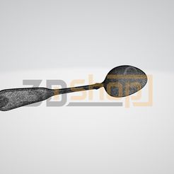 tablespoon_main1.jpg 3D file Spoon (Design1) - Table spoon, Kitchen tool, Kitchen equipment, Cutlery, Food, dining cutlery, decoration, 3D Scan, STL File・Design to download and 3D print