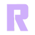 R.stl TRANSFORMERS Letters and Numbers | Logo