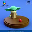 001_Robot_Color.jpg Cute Baby Yoda (Grogu) Miniature| 3D print models.
