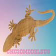 3.png Gecko 3D MODEL STL FILE FOR CNC ROUTER LASER & 3D PRINTER