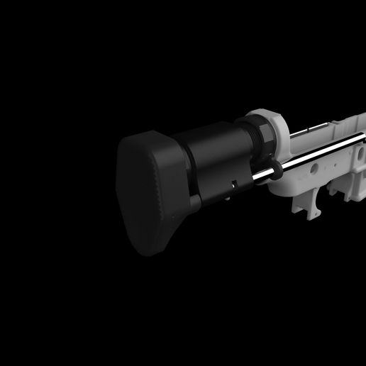 AIRSOFT HK 416C Stock 3D model