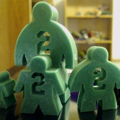 MeeplesPicture.jpg Free OBJ file Numbered Meeples・3D printable model to download