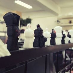 d351827847749e86c826105828e3ce9c.jpg Free STL file RB(Rabbit) Mark-III Chess Set・3D print design to download