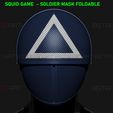 z01.jpg STL file Squid Game Mask - Soldier Mask Foldable(Moveable) - With TUTORIAL(Step by Step)・Design to download and 3D print