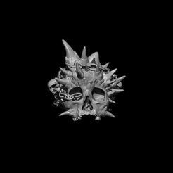 BPR_Render.jpg Archivo STL gratis Anillo calavera Infernal・Diseño imprimible en 3D para descargar