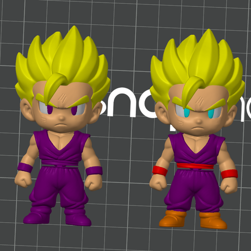 👾 mini flexi ss2 gohan・ 3MF File for 3D printing・Cults