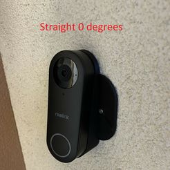 straight.jpg Datei STL Reolink Türklingel 68mm gerade 0 Grad・Design für 3D-Drucker zum herunterladen
