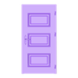 Door3.stl Door, Windows, Roof Tiles SET