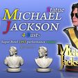 1.jpg Michael Jackson 3D model-3d print stl files - 4 different busts 3D printing-ready