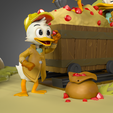 tbrender_012.png Ducks Tales diorama Scrooge Mc Duck Donald duck Huey Duey Luey