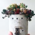d3af30f3cce7adf1adea114b80716ec7.jpg OBJ file tower house pot・Model to download and 3D print