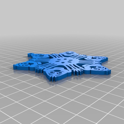 Frozen-Olaf-Snowflake_ornament.png Fichier 3D gratuit Olaf de Frozen - Ornement de Noël en forme de flocon de neige・Plan pour impression 3D à télécharger