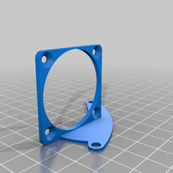 5015_Fan_bracket_for_4020_-_4_holes.png 5015 support de ventilateur pour les ventilateurs de 40 mm pour le conduit de chaleur Mini-Me