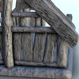 69.png Ruins of destroyed medieval house with thatched roof (9) - Warhammer Age of Sigmar Alkemy Lord of the Rings War of the Rose Warcrow Saga