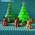 rendder1-final.jpg Crocheted christmas tree and reindeer- Flexi Print in Place