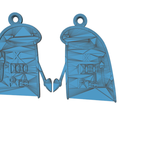 flork key ring 3D model