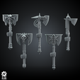AXE_CRUSADERS_3.png 20x BUNDLE Crusader Axe Kit - Heroic 32mm Scale [Supported] [Supported] [Supported