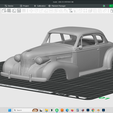 Screenshot-57315.png 1939 Cadillac Series 61 Coupe 1/24 scale car model hollow body shell, scalable as needed, 3d print in resin or fdm, stl file