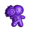 cookie fourr.stl bolacha de gengibre com flor 4