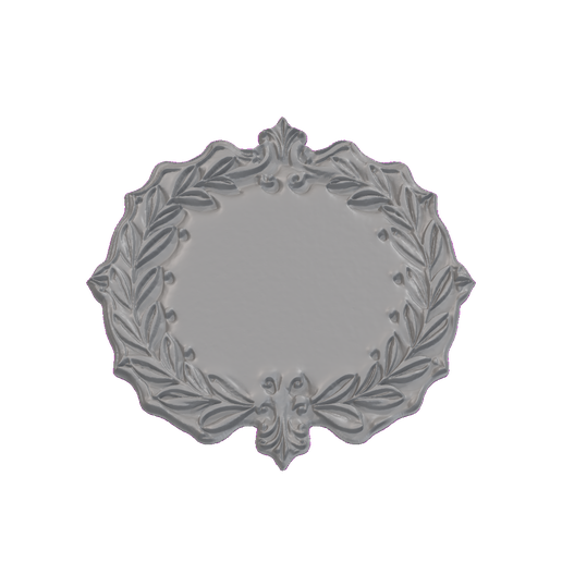 Laurel Wreath Frame Medallion STL