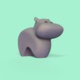Cod40-Stylized-Hippo-3.jpeg 3D file Stylized Hippo・3D print model to download