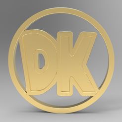 dk-coin-.30.jpg STL file Donkey Kong Country Coin・3D print design to download