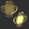 Pic06.jpg 3D-Datei Prinzessin Pfirsich-Brosche・Design für 3D-Drucker zum herunterladen