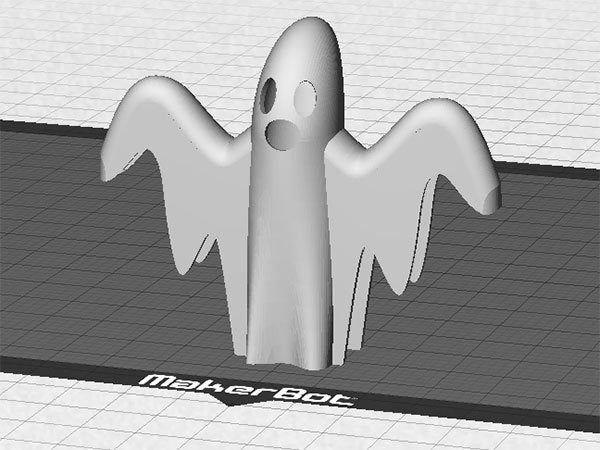 ghost_2_display_large.jpg Fichier STL gratuit Ghost (creux) - Impression en PLA blanc, naturel ou brillant dans le noir・Idée pour impression 3D à télécharger, Muzz64
