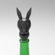 untitled.38.jpg Low poly rabbit bottle plug