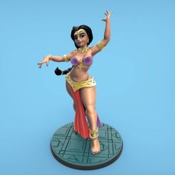 DK_BellyDancer_Pinup01.jpg Belly Dancer Pinup 3D print model