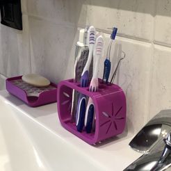IMG_2707.JPG Файл STL Toothbrush and toothpaste holder・Модель для загрузки и печати в формате 3D