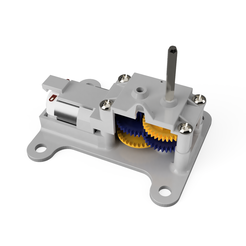 2a16553d-85d3-4cce-b095-c17e628f201f.PNG Free 3D file Tamiya and Velleman dual gearbox to single conversion plate・3D printable design to download