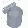 Trimetrisch.png Cupholder for DIN-RAIL 35mm Toolholder