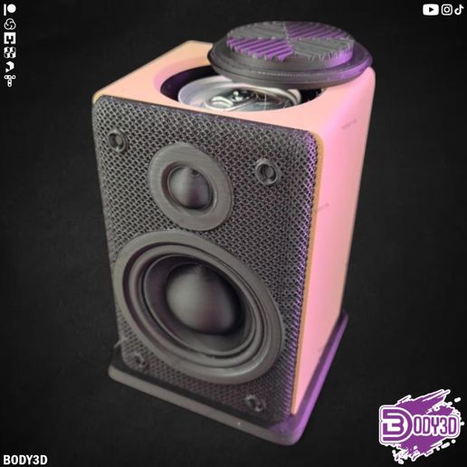 Speaker Can Holder ( Supportless ) - 3D model önizlemesi