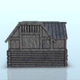 40.png Wooden log warehouse (3) - Warhammer Age of Sigmar Alkemy Lord of the Rings War of the Rose Warcrow Saga