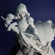 Saber_3_Nothing.png Saber/Artoria Pendragon - Fate Anime Figurine for 3D Printing STL