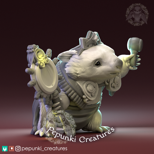 🧙 Wombat Shaman Wizard・ STL File for 3D printing・Cults