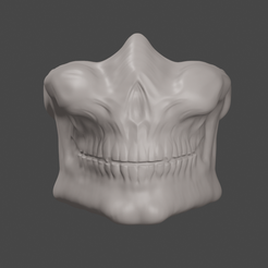 SkullRender1.PNG Fichier STL Masque de crâne・Objet imprimable en 3D à télécharger, Only3DThatyouNeed