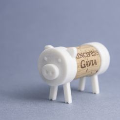 IMG_9522_kopia.jpg Free STL file Cork Pals: The Pig・3D printable object to download, UAUproject