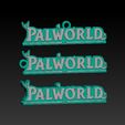 z5131023621378_aa051141d038a478fd824d336812cd3b.jpg Palworld logo & keychain - STL & 3mf multicolor