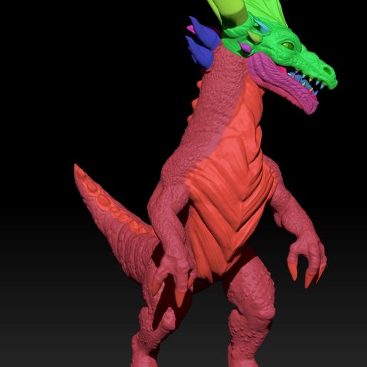 ZBrush_Lateral-Der_Polygroup.jpg Dragon_Creature