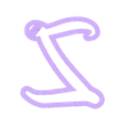 Z_Ucase.stl disney - alphabet font - cookie cutter
