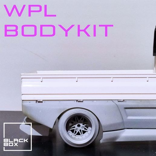 a9a.jpg Archivo 3D WPL D12 RC Complete Bodykit Widebody by BLACKBOX・Diseño para descargar y imprimir en 3D, BlackBox