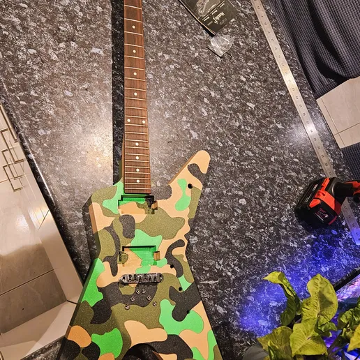 ⚡ Electric Guitar Dean ML Dimebag Darrell・ 3MF File for 3D